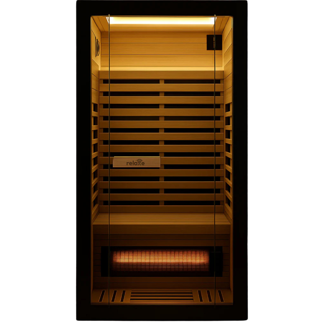 Relaxe Caldera ™ Vollspektrum -Infrarot -Sauna mit Rotlichttherapie Panel
