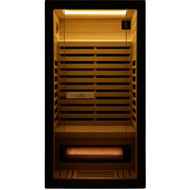 Relaxe Caldera ™ Vollspektrum -Infrarot -Sauna mit Rotlichttherapie Panel