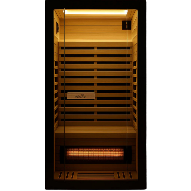 Relaxe Caldera ™ Vollspektrum -Infrarot -Sauna mit Rotlichttherapie Panel