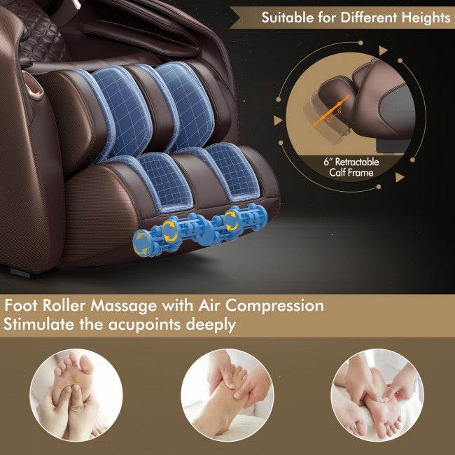 Entspannen Sie Null-Grenze Shiatsu Massagestuhl mit Heizung (SL-Track)