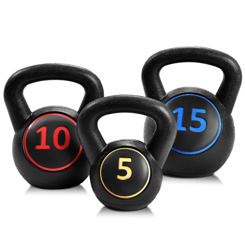 3-Piece Kettlebell Weight Set